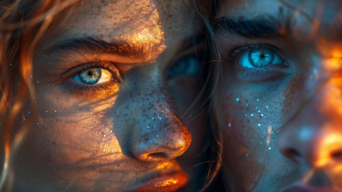 flamme jumelle sensation physique, connexion par le regard