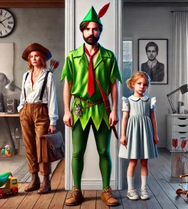 le syndrome de peter pan chez l'homme et la femme.