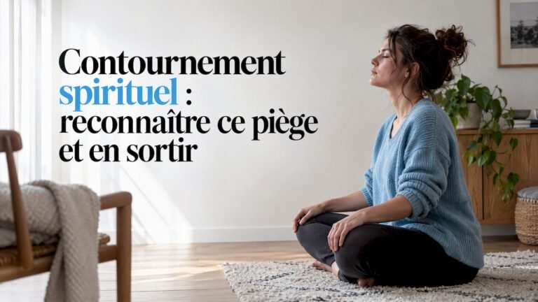 Personne en train de méditer, posture légèrement tendue