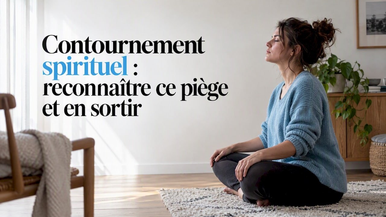 Personne en train de méditer, posture légèrement tendue