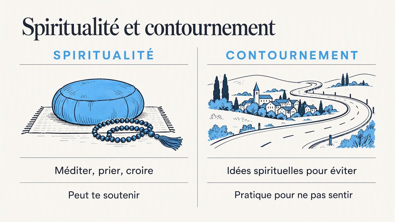 Ce que recouvre vraiment le contournement spirituel — overview diagram