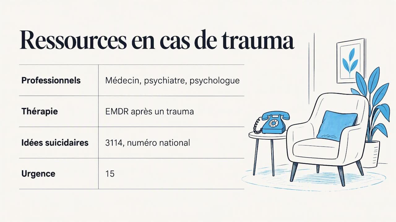 5. Chercher un cadre sûr quand il y a trauma — overview diagram